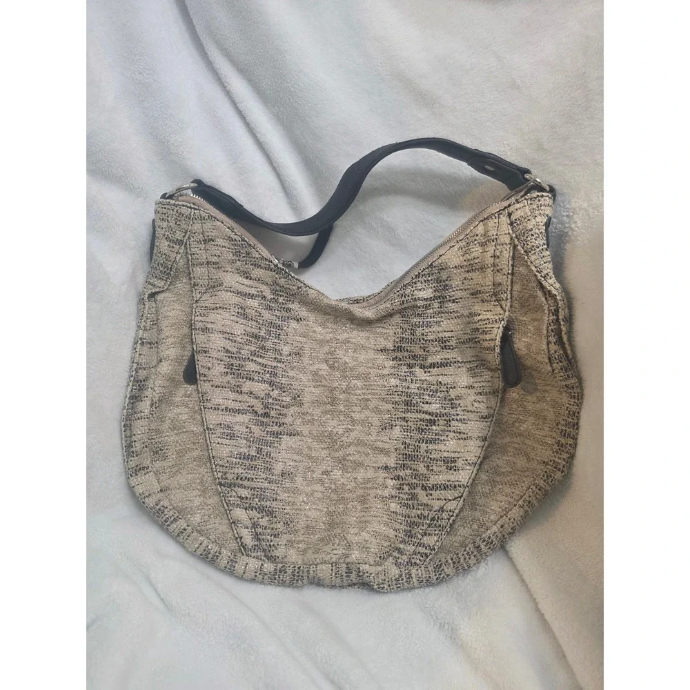 Jennifer Lopez Cruz Hobo Bag Nomad Snake Print Metallic JL4119S New